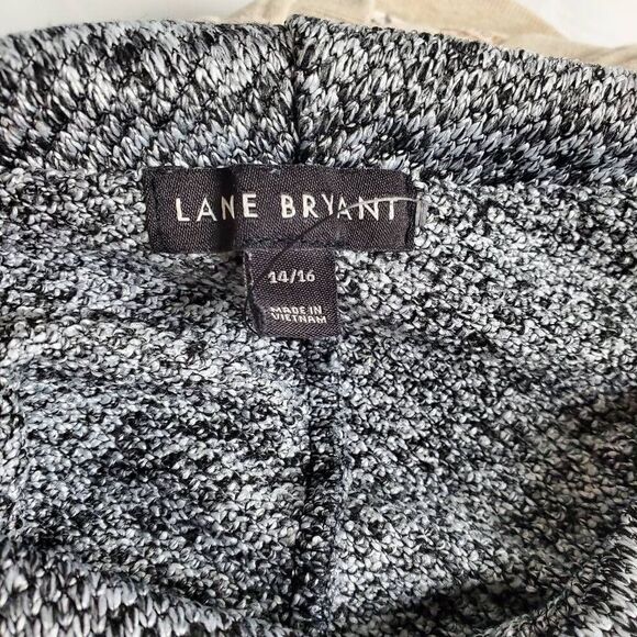 Lane Bryant Women’s Cowl Neck Sweater Size 14/16 Gray Marled Knit Pullover Long - Picture 5 of 7